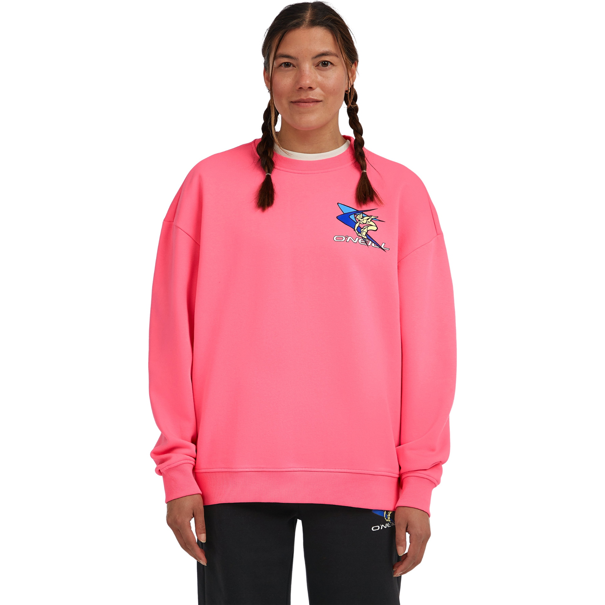 2025 O'Neill Womens FWC'Play Crew Sweatshirt 1750124 - Skater Pink